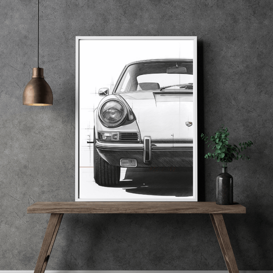 Porsche 911 G-Modell Kunstdruck 3er-Set – Premium Poster-Kollektion A4, stilvolles Wandbild eines Porsche 911.