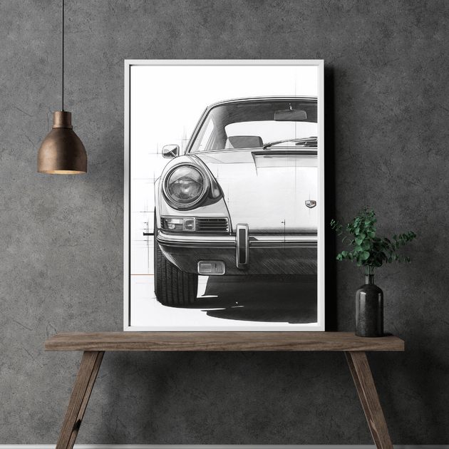 Porsche 911 G-Modell Kunstdruck 3er-Set – Premium Poster-Kollektion A4, stilvolles Wandbild eines Porsche 911.