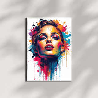 Pop Art Poster A4 Neon Soul – Limitierter Kunstdruck 2er Set (150 Stück). Lebendige Farben und starke Kontraste.